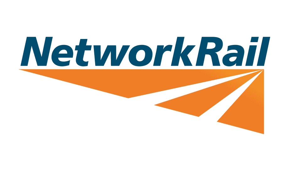 Network Rail logo.