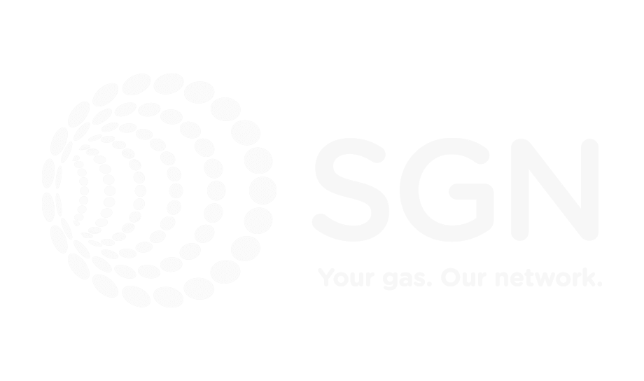 SGN your gas our network logo white.